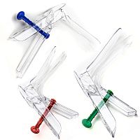 Зеркала гинекологические по Куско 1/S, 2/M, 3/L (кат.№ 176, 023, 177)