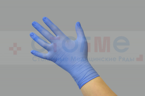Перчатки нитриловые медицинские Safe&Care, XL, голубой, 200 шт/упк Перчатки нитриловые медицинские Safe&Care, XL, голубой, 200 шт/упк