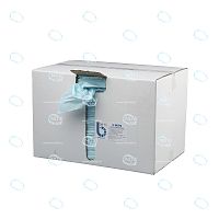 Салфетки безворсовые S-WIPE для чувствительных поверхностей 34х49см цвет бирюза в картонном диспенсере 1000 штук