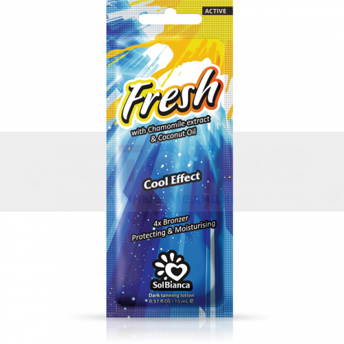 Крем Fresh с экстрактом ромашки, маслом кокоса, бронзаторами и охлаждающим эффектом SolBianca, 15 мл, 1 шт/упк