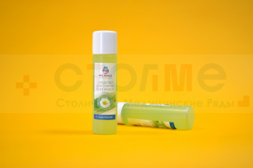 Средство для снятия всех видов лака РОМАШКА с ацетоном MS NAILS, 150 мл, 1 шт/упк