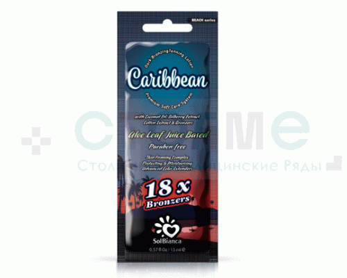 Крем Caribbean с бронзаторами SolBianca, 15 мл, 1 шт/упк Крем Caribbean с бронзаторами SolBianca, 15 мл, 1 шт/упк