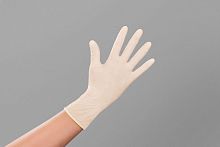 Перчатки латексные опудренные Safe&Care, L, прозрачный, 100 шт/упк