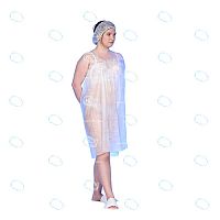 Пелерина, одноразовая, женская. Спанбонд пл. 25г/м2, цв.белый,1 шт/уп.