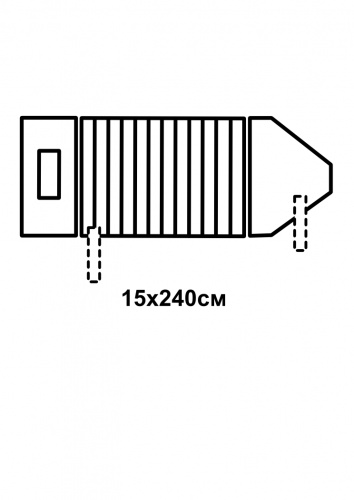 Чехол для шнура 15x240cм с картонным держателем стерильный фото 2