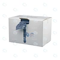 Салфетки безворсовые S-WIPE полипропиленовые для обезжиривания 34х49см цвет синий в картонном диспенсере 840 штук